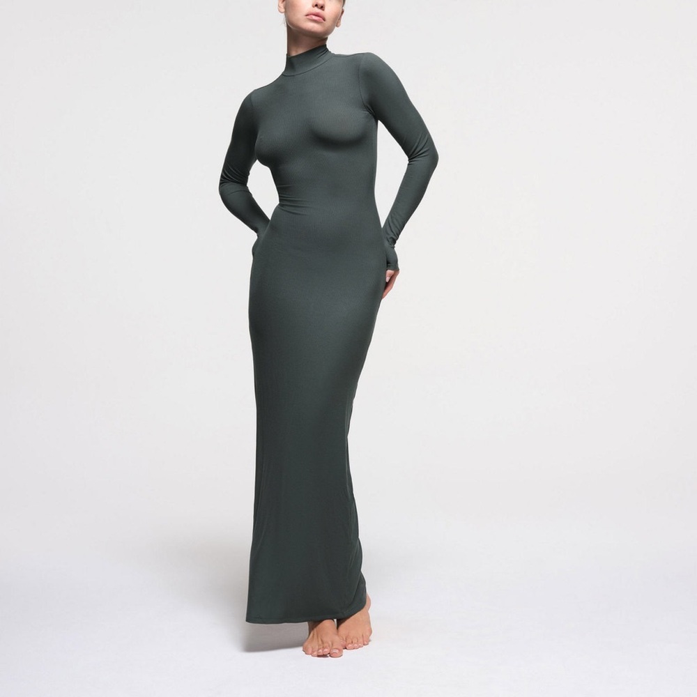 SKIMS Soft Lounge Turtleneck Long Dress